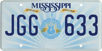 MS license plate JGG633