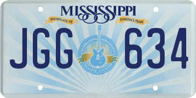 MS license plate JGG634