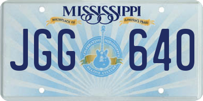 MS license plate JGG640