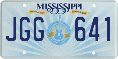 MS license plate JGG641