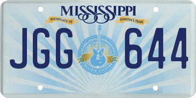 MS license plate JGG644