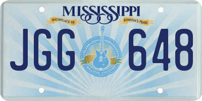 MS license plate JGG648