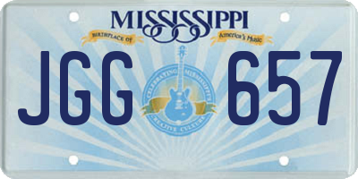 MS license plate JGG657