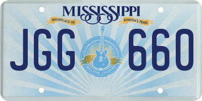 MS license plate JGG660