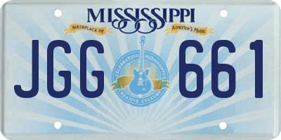 MS license plate JGG661