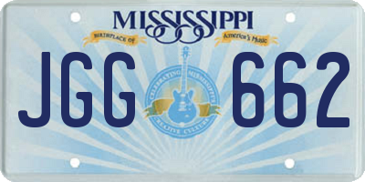 MS license plate JGG662