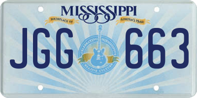 MS license plate JGG663