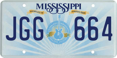 MS license plate JGG664