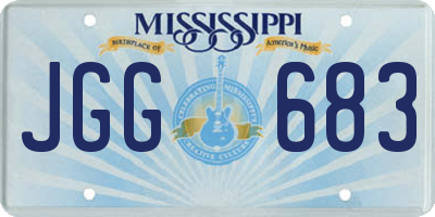 MS license plate JGG683