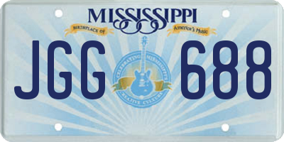 MS license plate JGG688