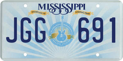 MS license plate JGG691