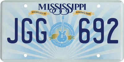 MS license plate JGG692