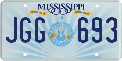 MS license plate JGG693