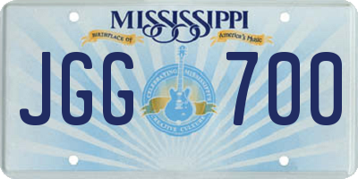 MS license plate JGG700