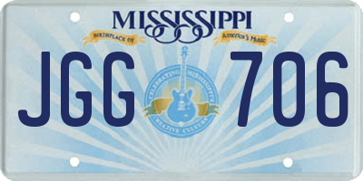 MS license plate JGG706