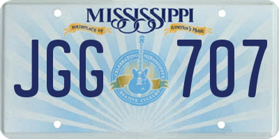 MS license plate JGG707