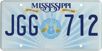 MS license plate JGG712