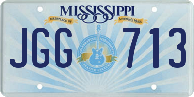 MS license plate JGG713