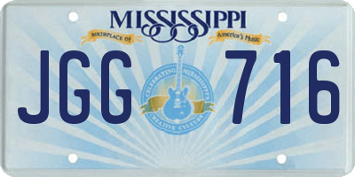 MS license plate JGG716