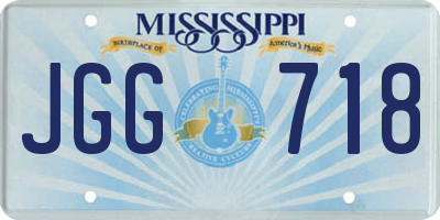 MS license plate JGG718