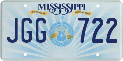 MS license plate JGG722