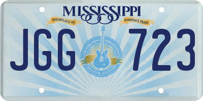 MS license plate JGG723