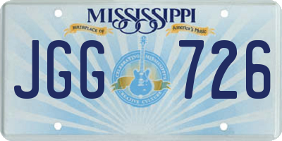 MS license plate JGG726