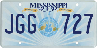 MS license plate JGG727