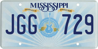 MS license plate JGG729