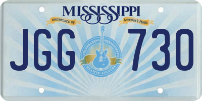 MS license plate JGG730
