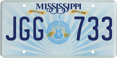 MS license plate JGG733