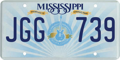MS license plate JGG739