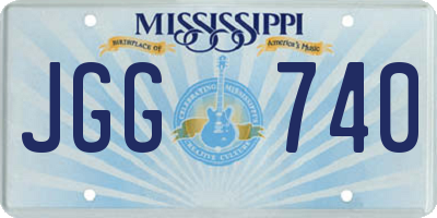 MS license plate JGG740