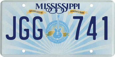 MS license plate JGG741
