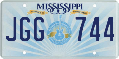 MS license plate JGG744