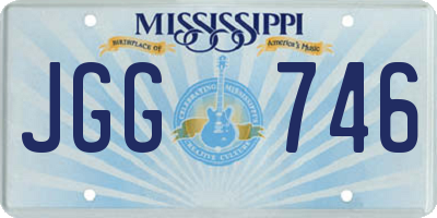 MS license plate JGG746
