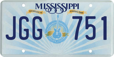 MS license plate JGG751