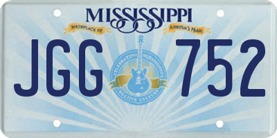 MS license plate JGG752