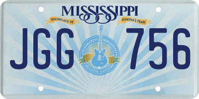MS license plate JGG756