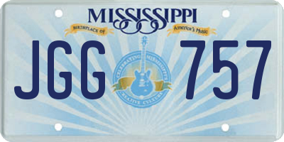 MS license plate JGG757