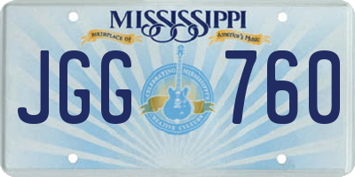 MS license plate JGG760