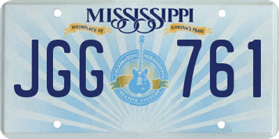 MS license plate JGG761