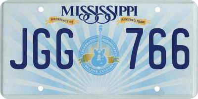 MS license plate JGG766