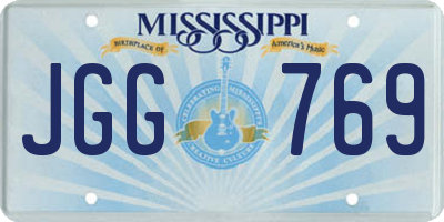 MS license plate JGG769