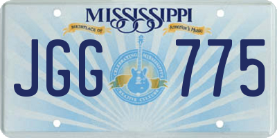 MS license plate JGG775