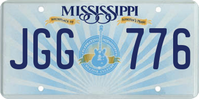 MS license plate JGG776