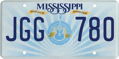 MS license plate JGG780
