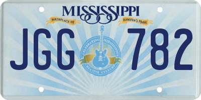 MS license plate JGG782