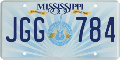 MS license plate JGG784