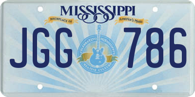 MS license plate JGG786